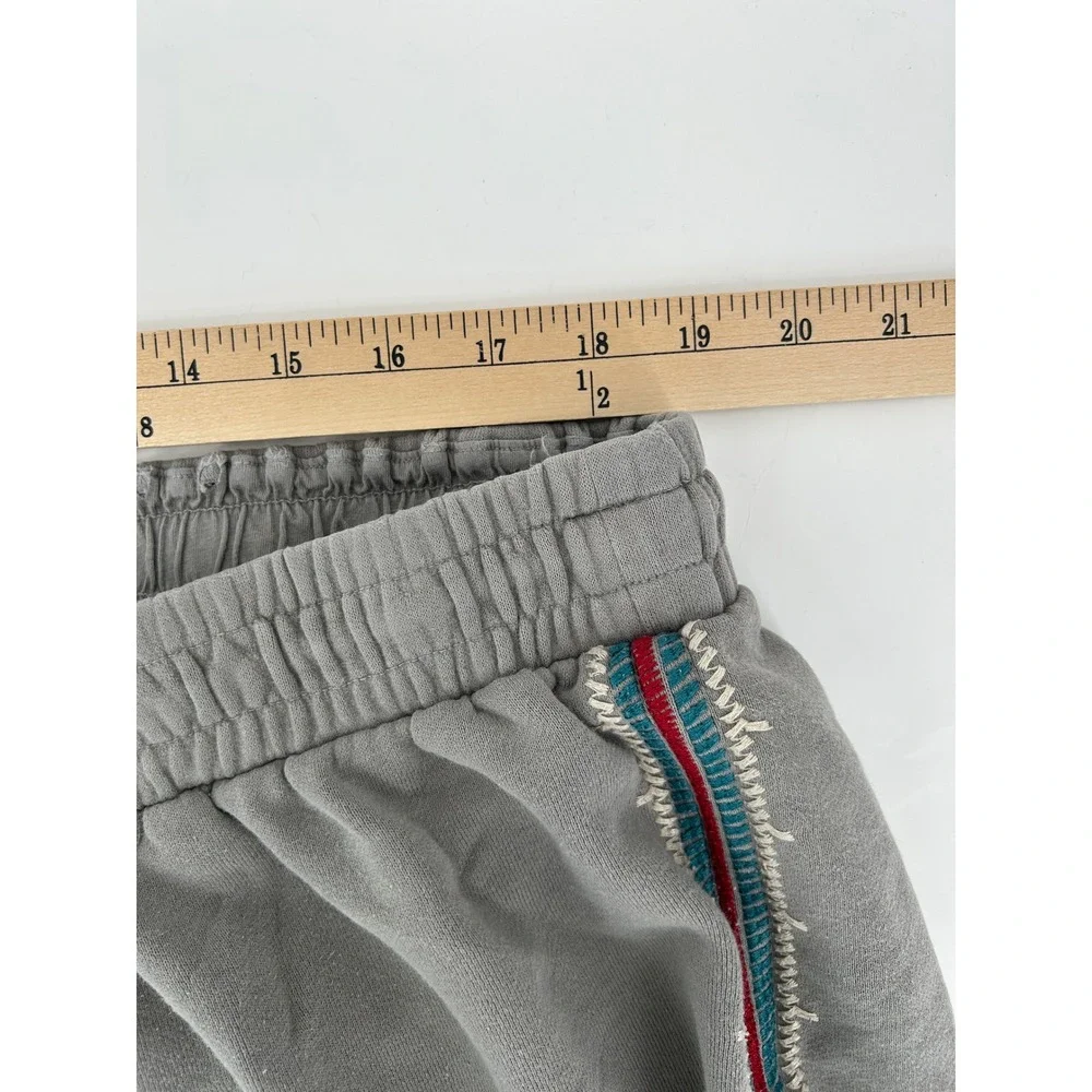 Johnny Was Embroidered Side Stripe Wide Leg Cropped Sweatpants Womens 2X‎